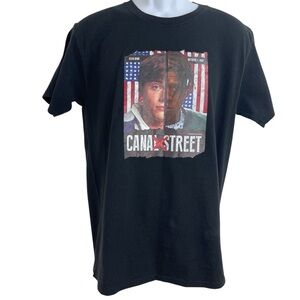 Canal Street Film T-Shirt 100% Cotton Size M Black Short Sleeve unisex